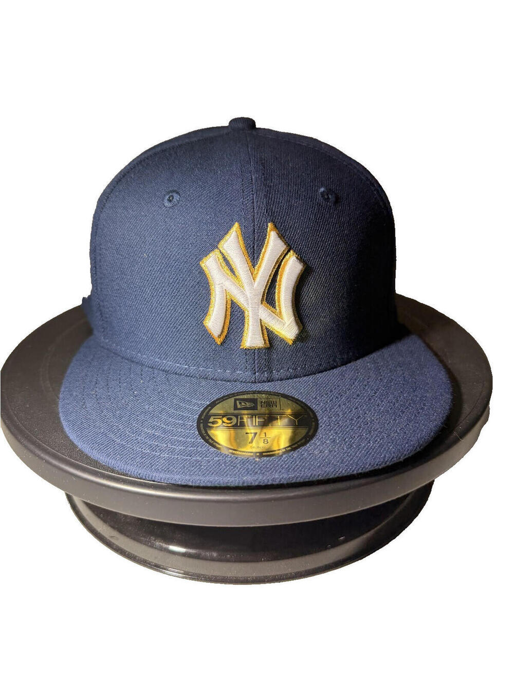 New York Yankees New Era 59Fifty 1996 World Series WS Navy Fitted Hat 7 1/8 New